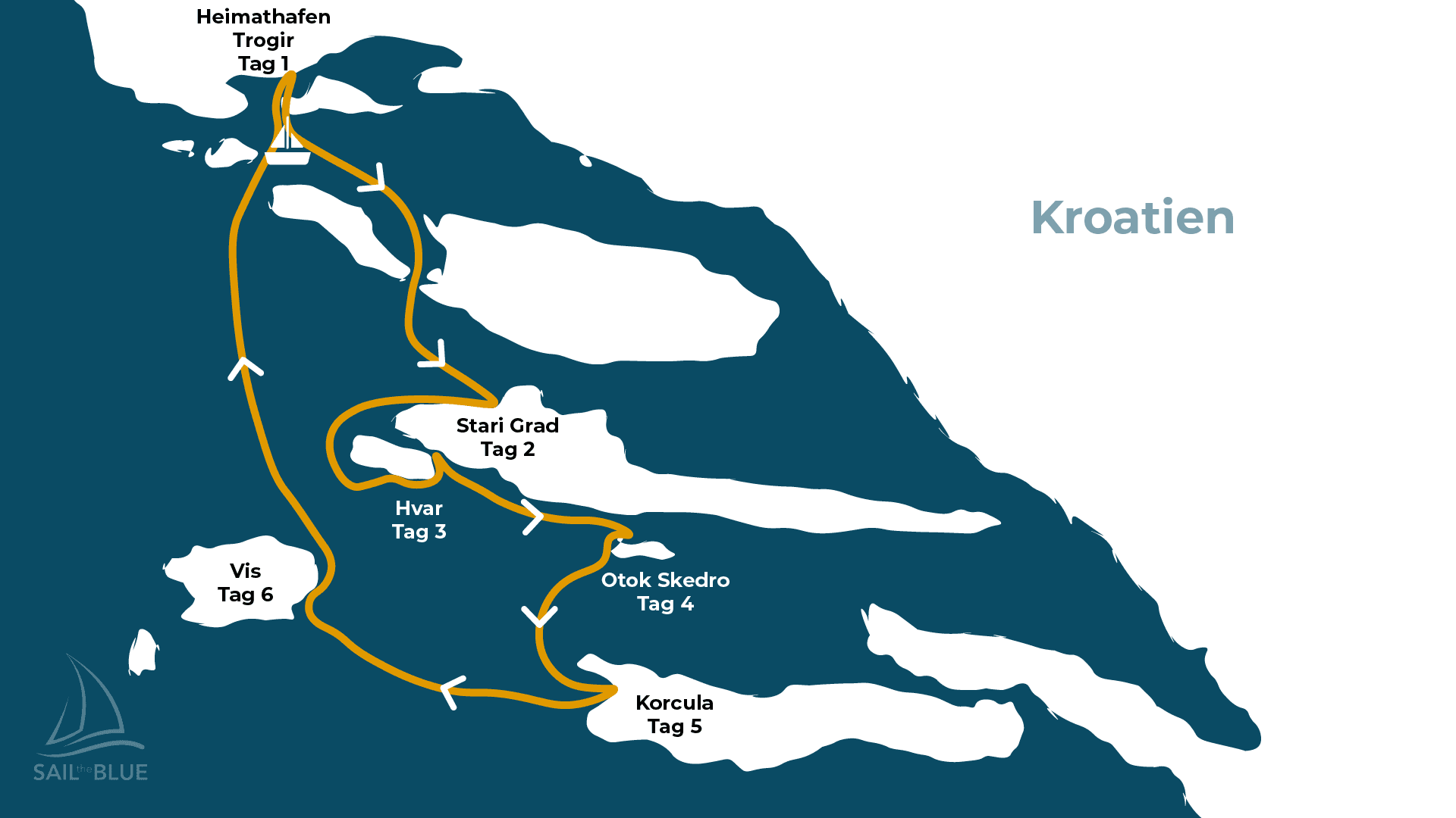 Kroatien Segelyacht mit Skipper - Bild 1